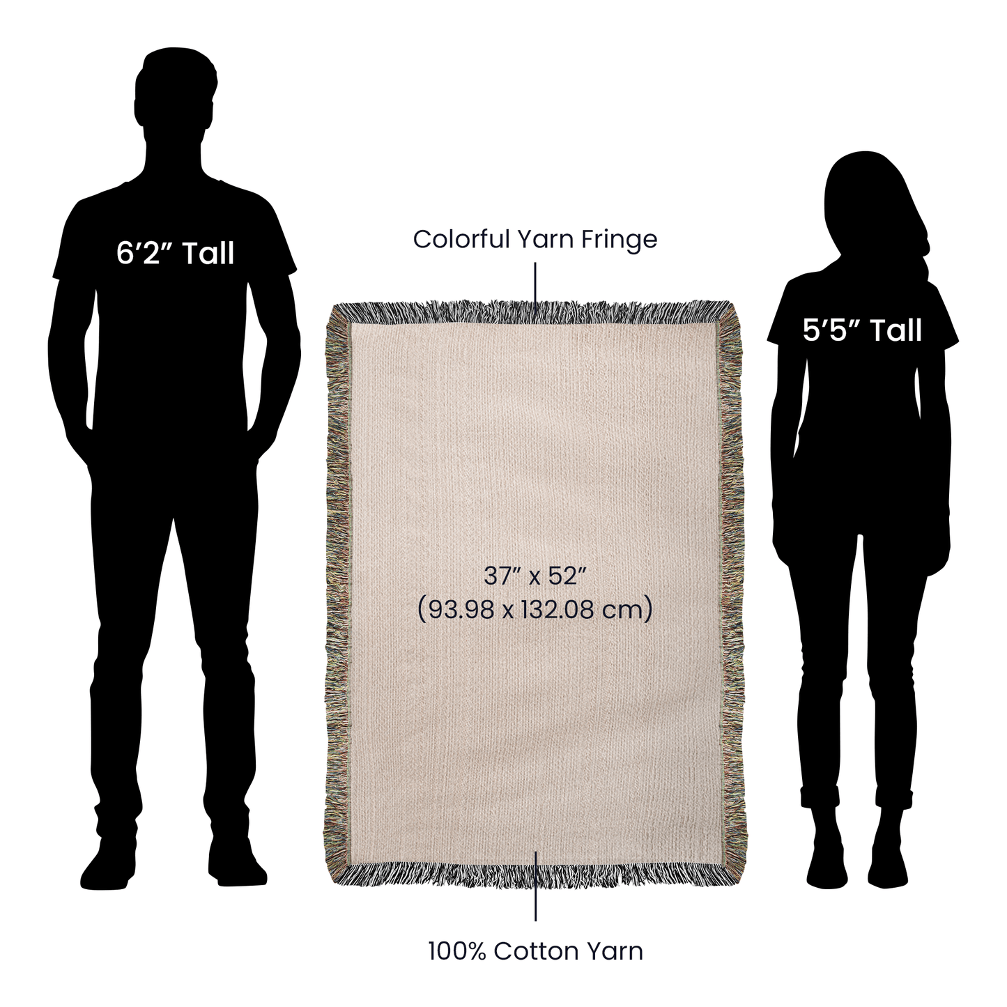 Gothic Skeleton Couple | Personalized Woven Blanket