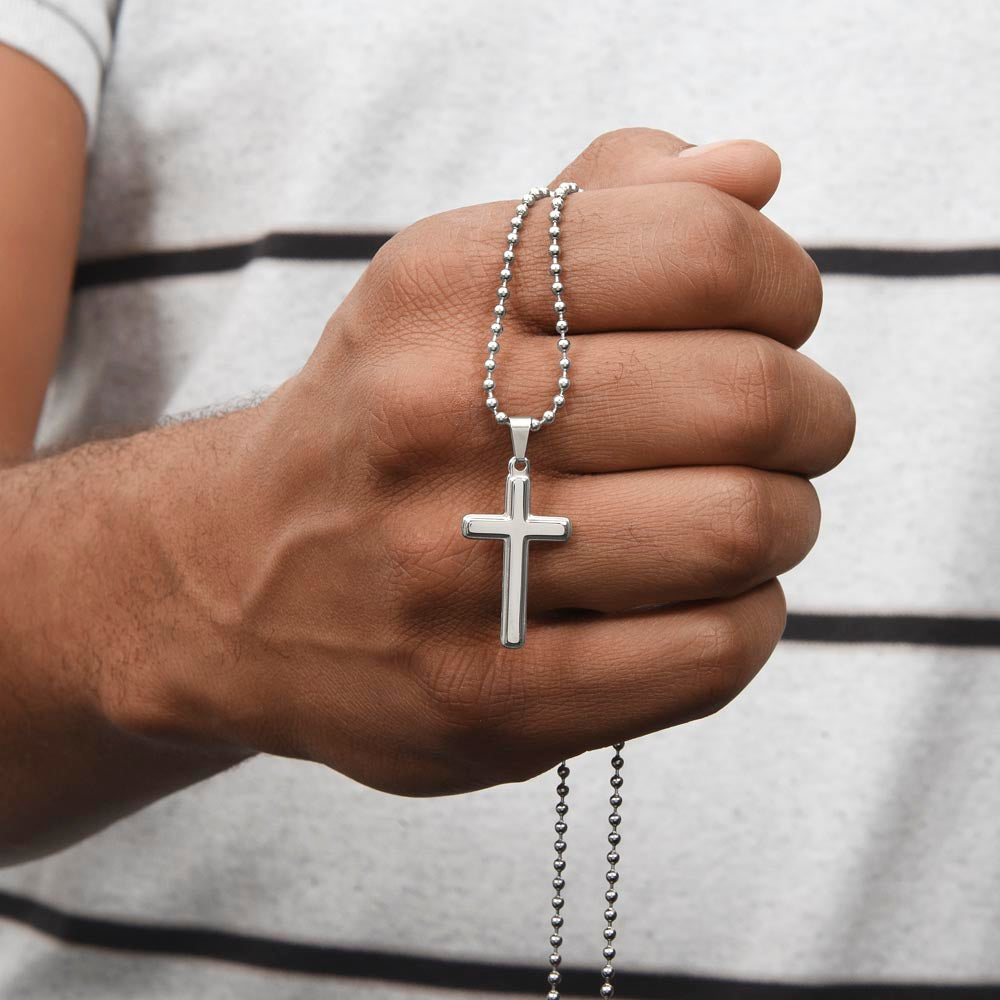 To My Man - You are My Best Friend - Stainless Cross Necklace