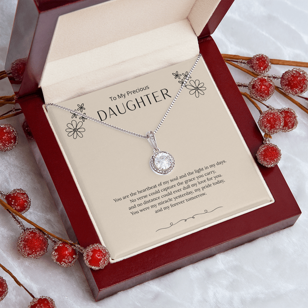 To My Amazing Daughter - Love, Mom (White) - Eternal Hope Necklace