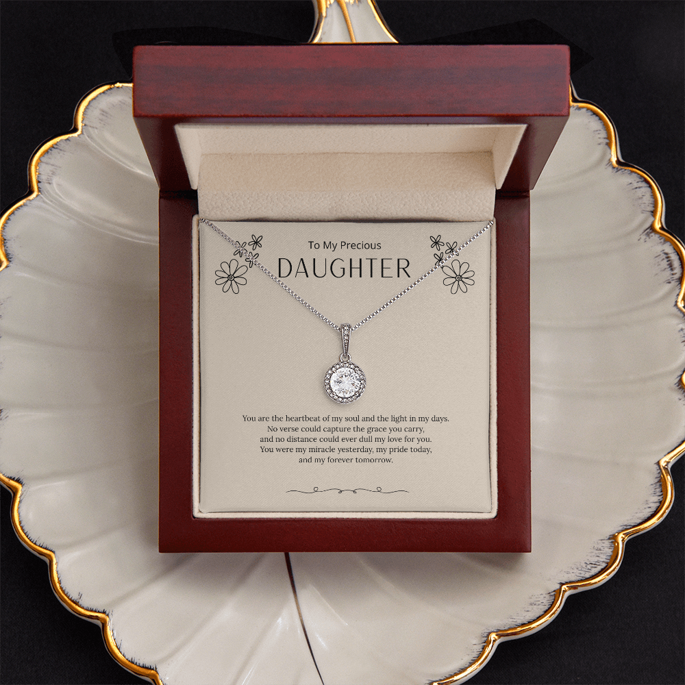 To My Amazing Daughter - Love, Mom (White) - Eternal Hope Necklace