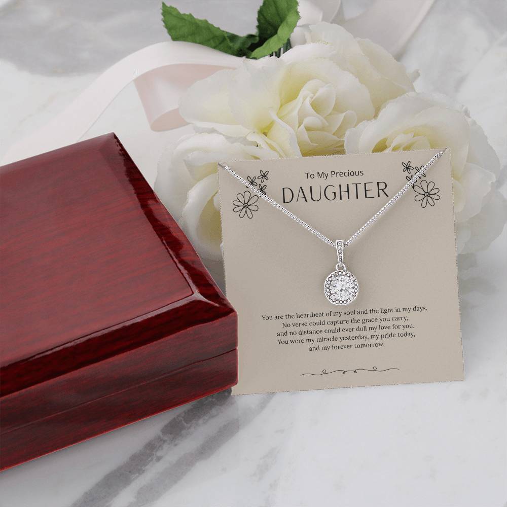 To My Amazing Daughter - Love, Mom (White) - Eternal Hope Necklace