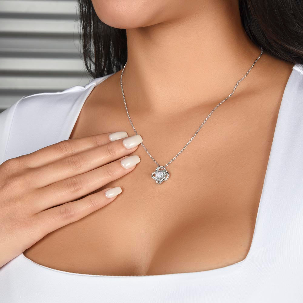 To My Wife - You Are My Best friend - Love Knot Necklace