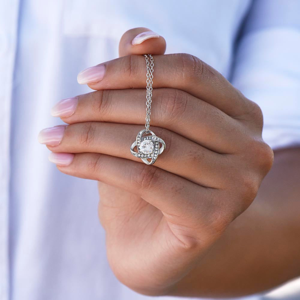 To My Wife - You Are My Best friend - Love Knot Necklace