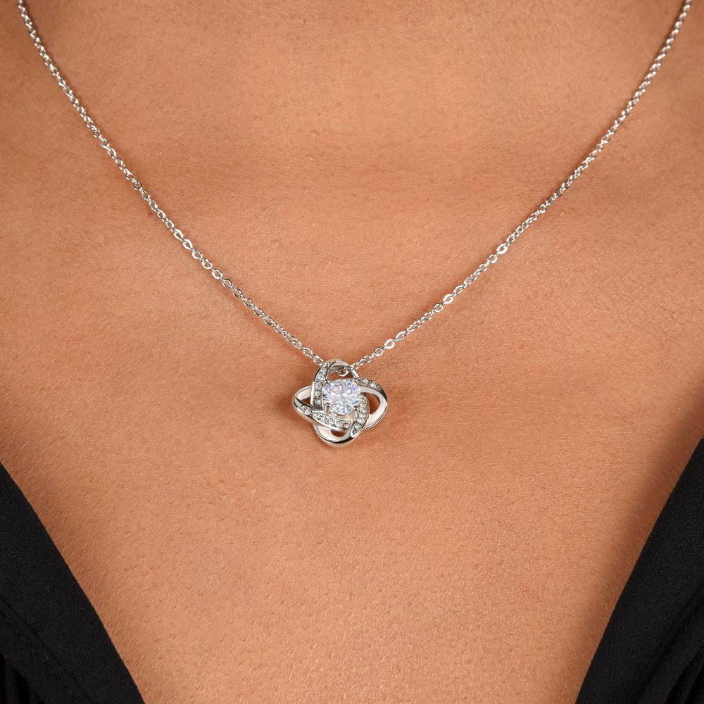 For My Soulmate - You Are The Missing Puzzle - Love Knot Necklace
