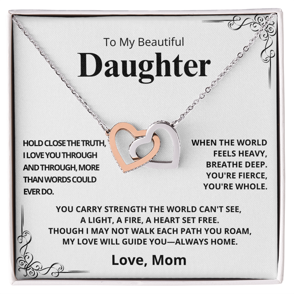TO MY DAUGHTER, LOVE MOM
