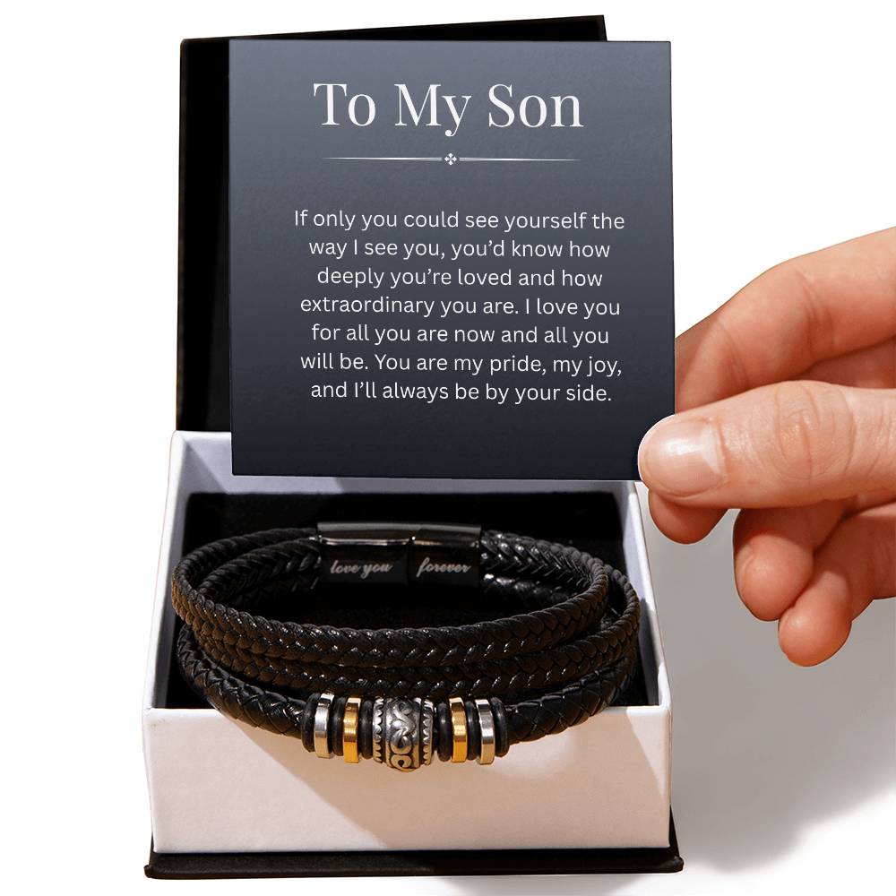 To My Son - If Only - Love You Forever Bracelet