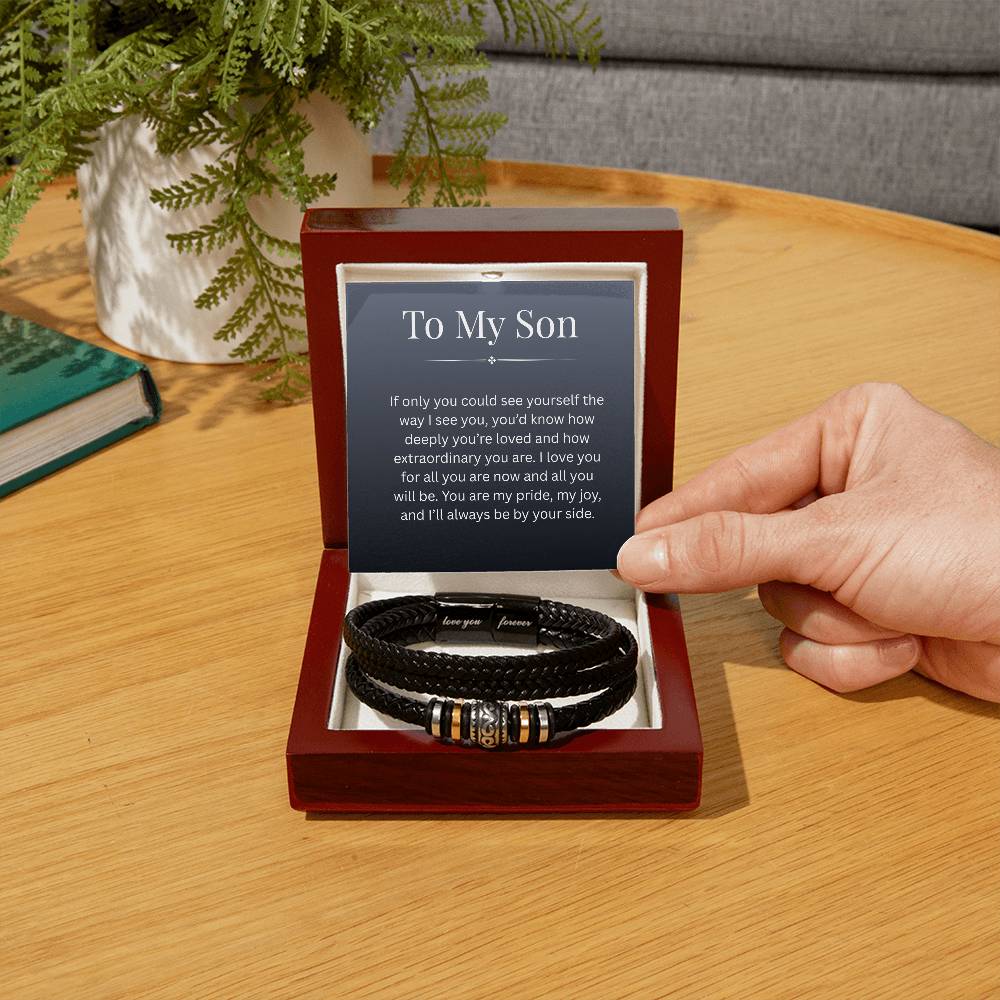 To My Son - If Only - Love You Forever Bracelet