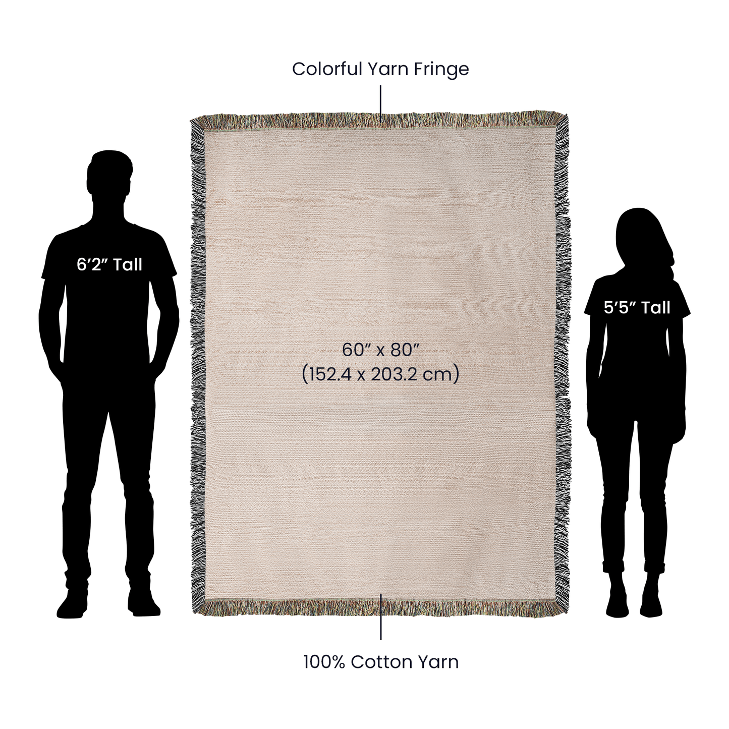 Gothic Skeleton Couple | Personalized Woven Blanket