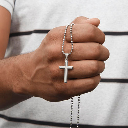 To My Loving Husband -  My Happily Every After - Stainless Cross Necklace