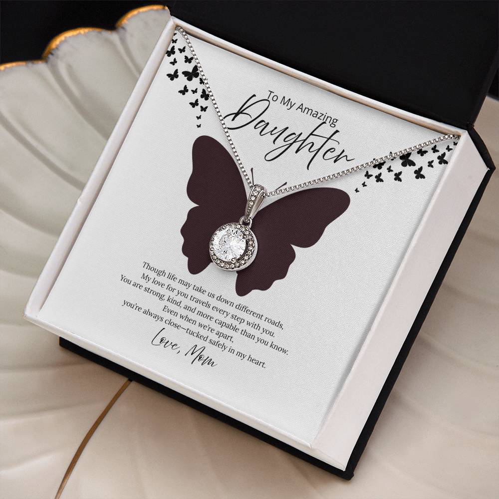To My Amazing Daughter - Love, Mom (White) - Eternal Hope Necklace