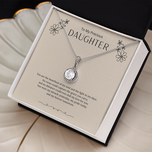 To My Amazing Daughter - Love, Mom (White) - Eternal Hope Necklace
