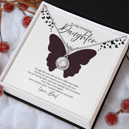To My Amazing Daughter - Love, Dad (White) - Eternal Hope Necklace