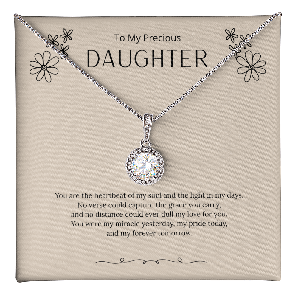 To My Amazing Daughter - Love, Mom (White) - Eternal Hope Necklace