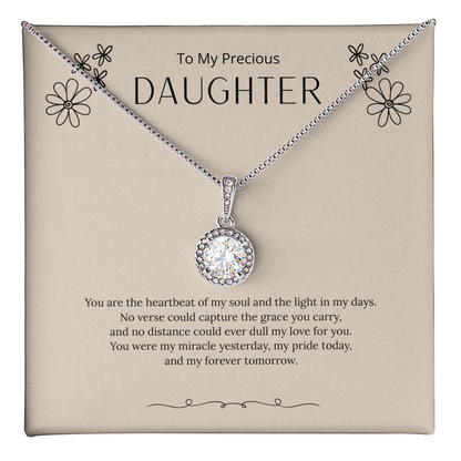 To My Amazing Daughter - Love, Mom (White) - Eternal Hope Necklace