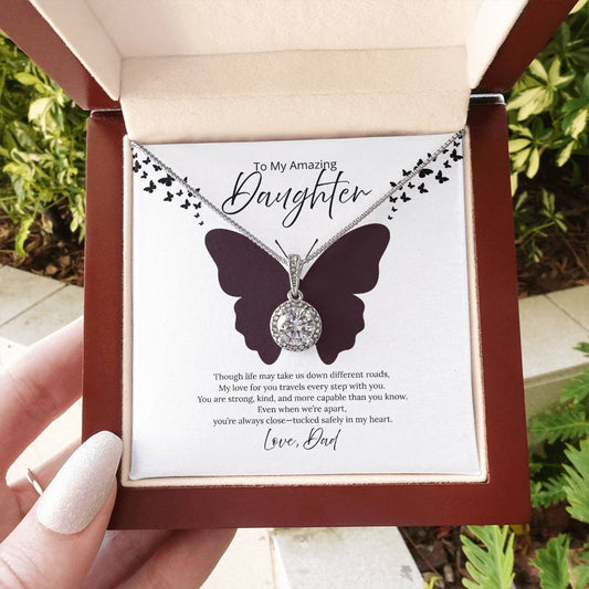 To My Amazing Daughter - Love, Dad (White) - Eternal Hope Necklace