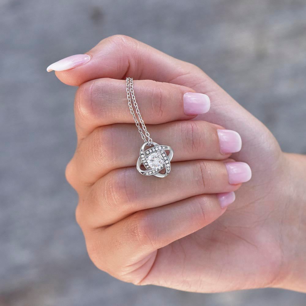 To My Granddaughter - You are a Beautiful Soul -  Love Knot Necklace