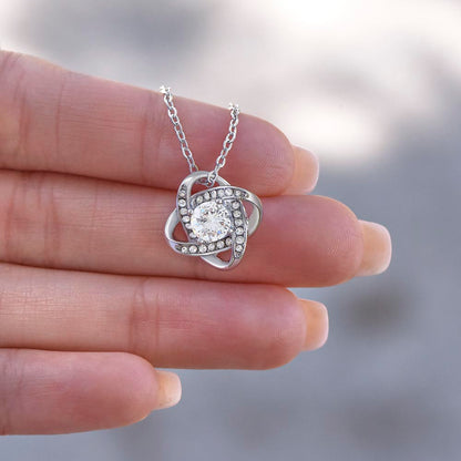 To My Sweet Granddaughter - You Bring so much light - Love Knot Necklace
