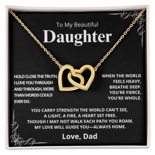 TO MY DAUGHTER, LOVE DAD