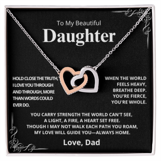 TO MY DAUGHTER, LOVE DAD
