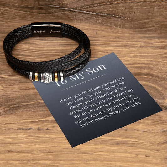 To My Son - If Only - Love You Forever Bracelet